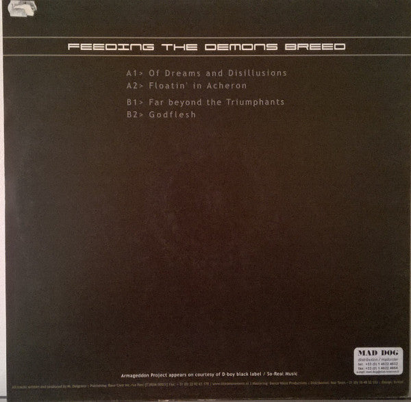 Armageddon Project : Feeding The Demons Breed (12")