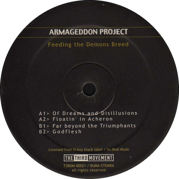 Armageddon Project : Feeding The Demons Breed (12")