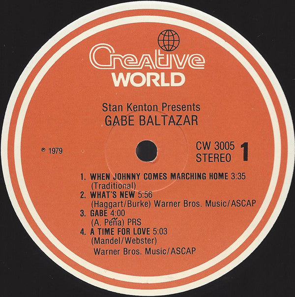 Gabe Baltazar : Stan Kenton Presents Gabe Baltazar (LP)