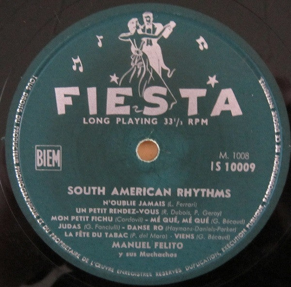 Manuel Felito Y Sus Muchachos : South-American Rhythms (10")