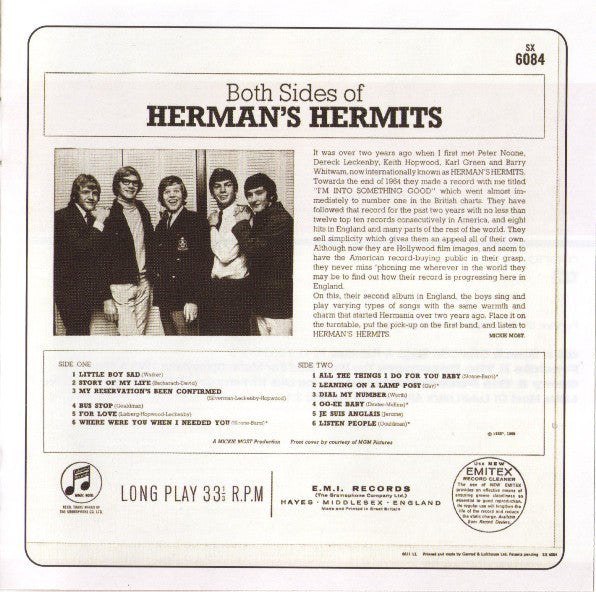 Herman's Hermits : Herman's Hermits / Both Sides Of Herman's Hermits (CD, Comp, Mono, RM)