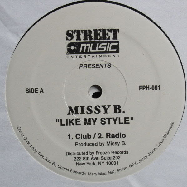 DJ Missy B, Tariq : Like My Style (12")
