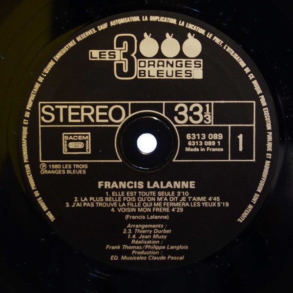 Francis Lalanne : 2e Album (LP, Album)