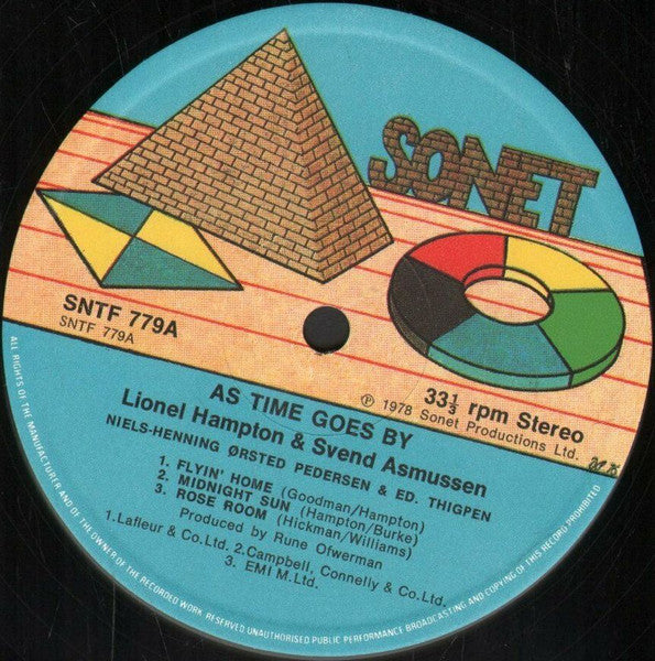 Lionel Hampton And Svend Asmussen : As Time Goes By (LP, Album)