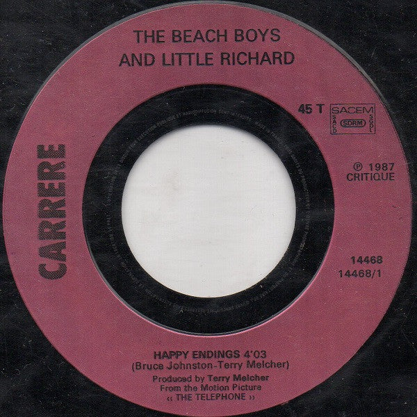 The Beach Boys & Little Richard : Happy Endings (7", Single)