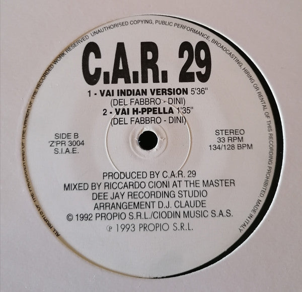 C.A.R. 29 : Vai (12")