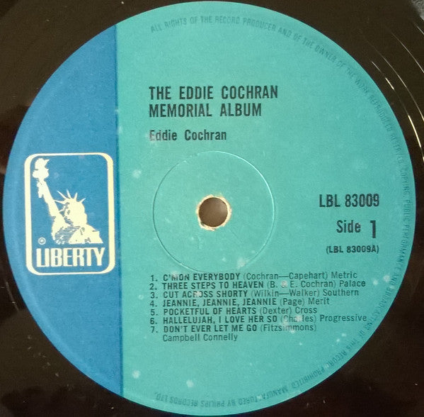 Eddie Cochran : The Eddie Cochran Memorial Album (LP, Album, Mono, RE)