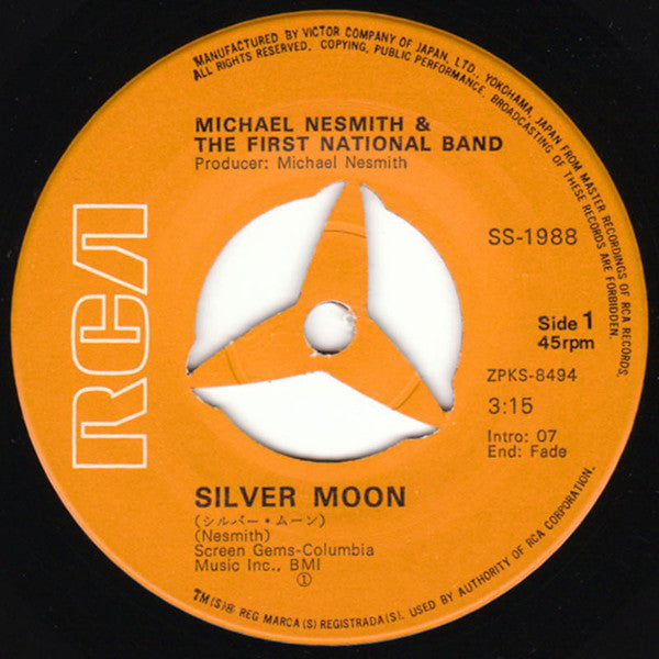 Michael Nesmith & The First National Band : シルバー・ムーン (7", Single)