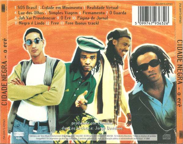 Cidade Negra : O Erê (CD, Album)