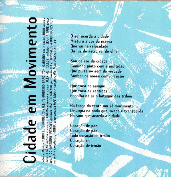 Cidade Negra : O Erê (CD, Album)