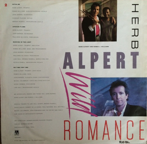 Herb Alpert : Wild Romance (LP, Album)