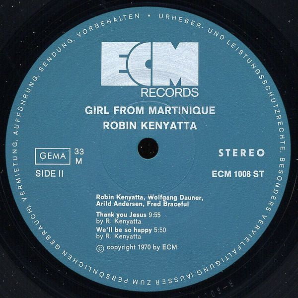 Robin Kenyatta : Girl From Martinique (LP, Album)