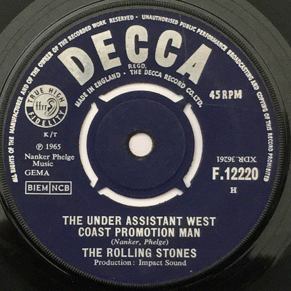 The Rolling Stones : (I Can't Get No) Satisfaction (7", Single, Exp)