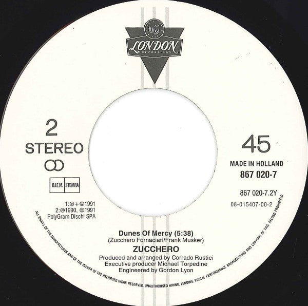 Zucchero, Paul Young : Senza Una Donna (Without A Woman) (7", Single)