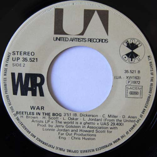 War : The Cisco Kid / Beetles In The Bog (7", Single)