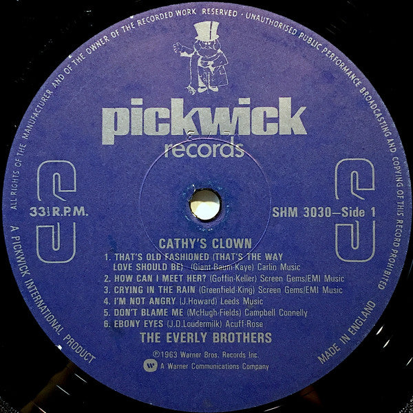 Everly Brothers : Cathy's Clown (LP, Comp, RE)