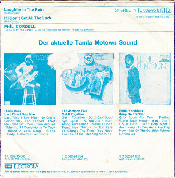 Phil Cordell : Laughter In The Rain (7", Single)