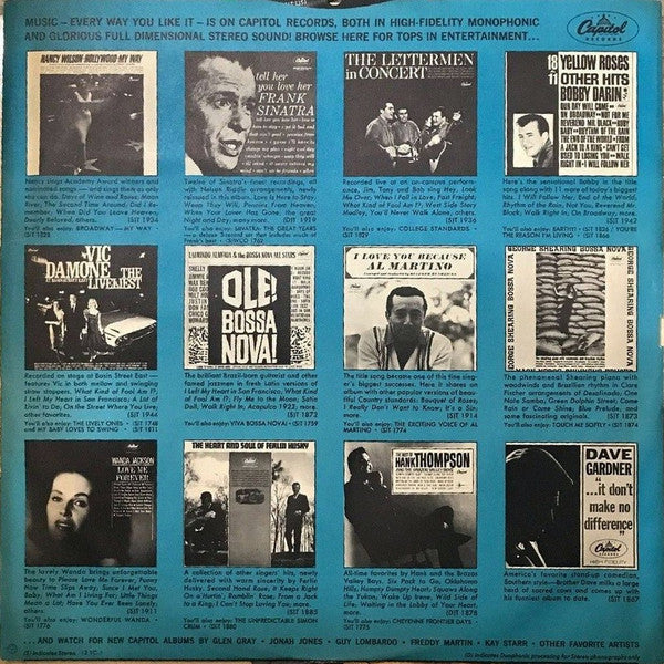 Al Martino : I Love You More And More Every Day / Tears And Roses (LP, Album, Scr)