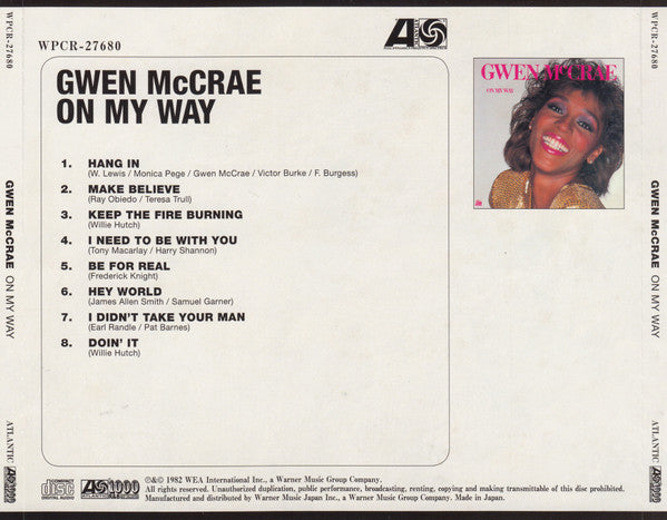 Gwen McCrae : On My Way (CD, Album, Ltd, RE, RM)