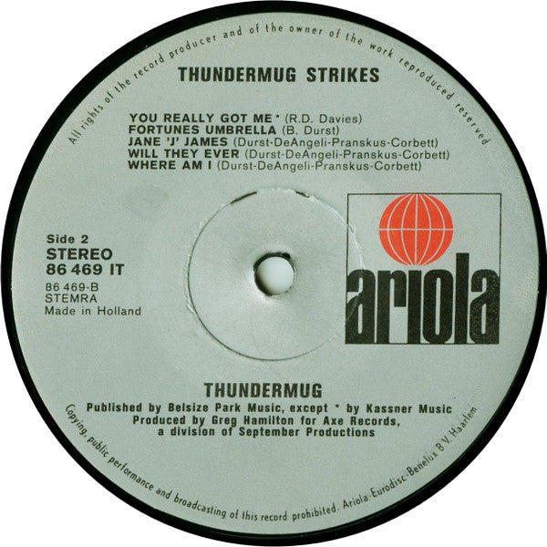 Thundermug : Thundermug Strikes (LP, Album)