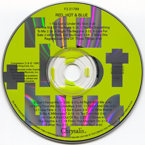 Various : Red Hot + Blue (CD, Album)