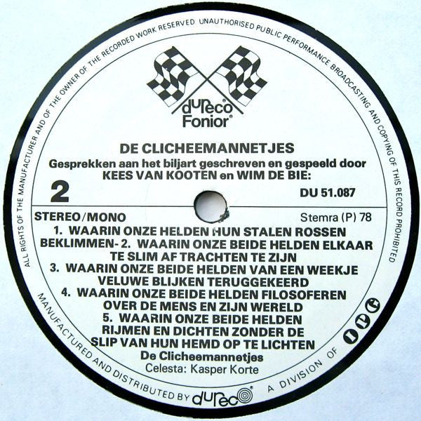 De Clicheemannetjes : De Clicheemannetjes (LP, Album, RE)