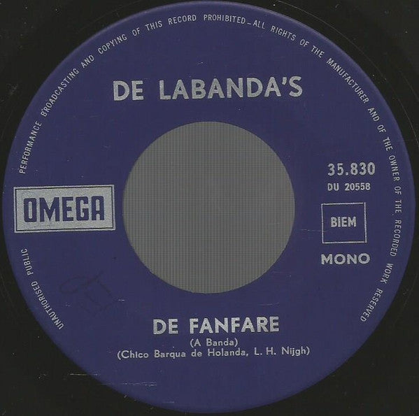 De Labanda's : De Fanfare / Feest In Madurodam (7", Single, Mono)