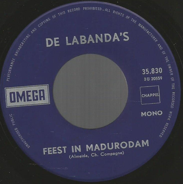 De Labanda's : De Fanfare / Feest In Madurodam (7", Single, Mono)