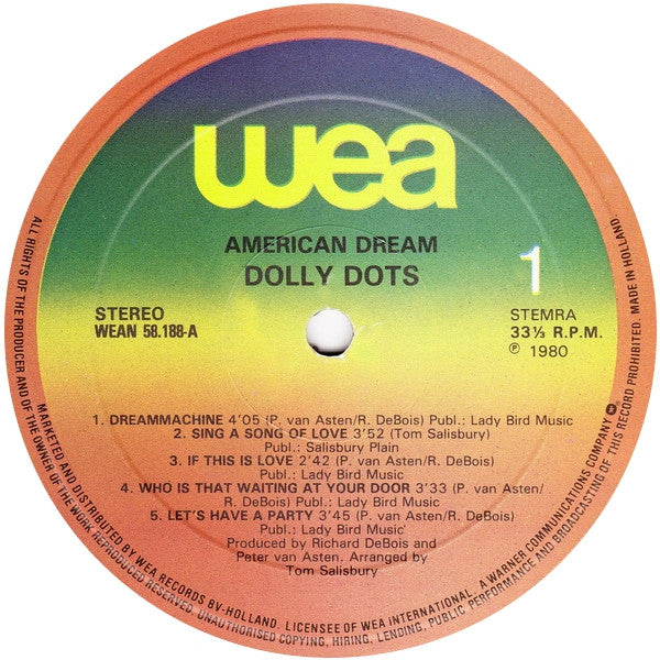 Dolly Dots : American Dream (LP, Album)