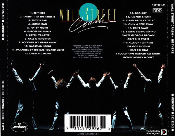 Wall Street Crash : Be There - Live In Holland (CD, Album, Liv)