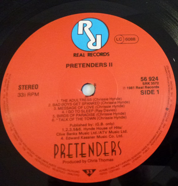 The Pretenders : Pretenders II (LP, Album, RE)