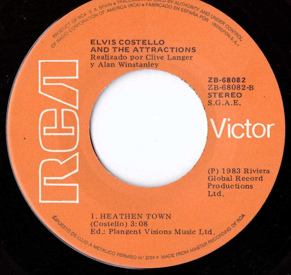 Elvis Costello & The Attractions : Everyday I Write The Book = Cada Día Escribo El Libro (7", Single)