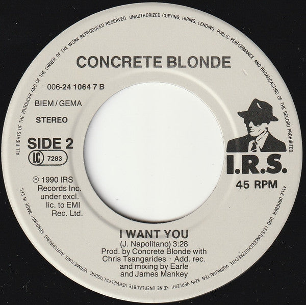 Concrete Blonde : Joey (7", Single, Ger)
