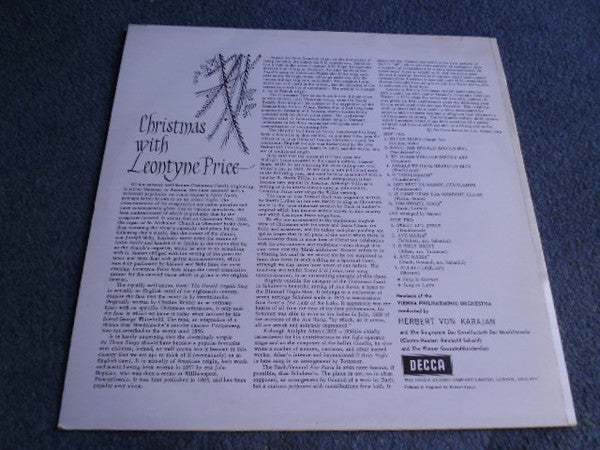Leontyne Price : Christmas With Leontyne Price (LP, RP)