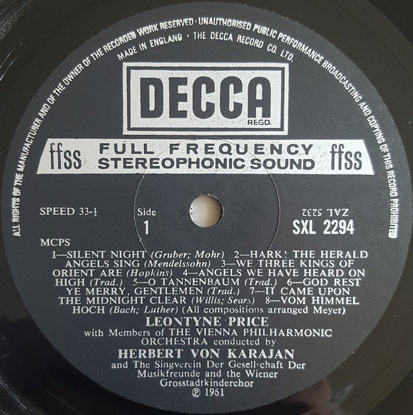 Leontyne Price : Christmas With Leontyne Price (LP, RP)