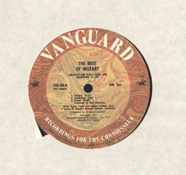 Wolfgang Amadeus Mozart : The Best Of Mozart (LP, Comp)