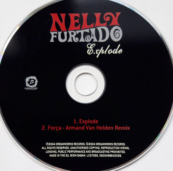 Nelly Furtado : Explode (CD, Single, Car)
