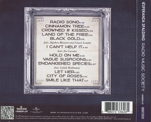 Esperanza Spalding : Radio Music Society (CD, Album,  De + DVD-V,  De)