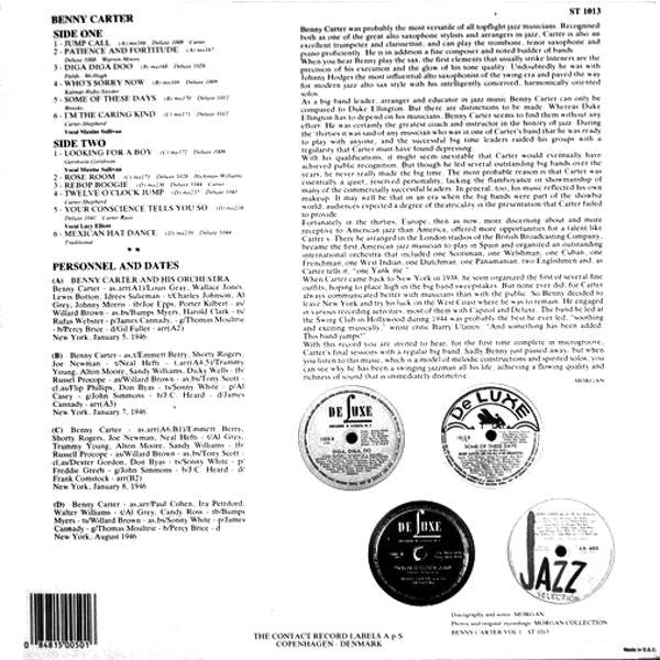 Benny Carter : The Deluxe Recordings Vol. 1 1946 (LP, Comp)