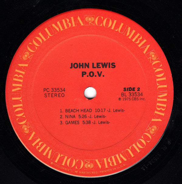 John Lewis (2) : P.O.V. (LP, Album)