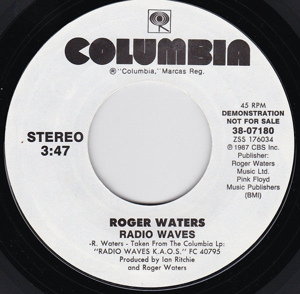 Roger Waters : Radio Waves (7", Single, Promo)