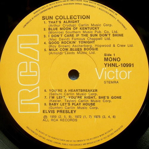 Elvis Presley : The Sun Collection (LP, Comp, Mono, RE)