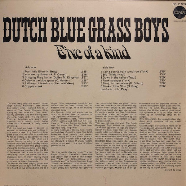 Dutch Bluegrass Boys : Five Of A Kind (LP)