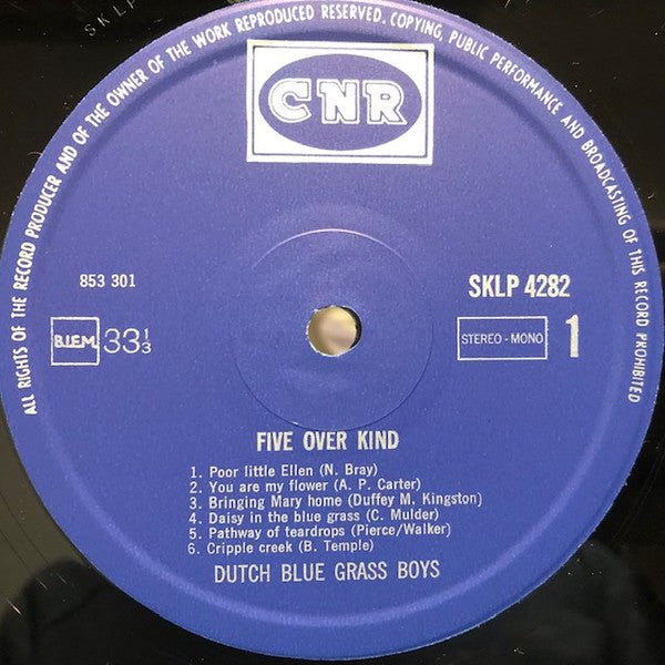Dutch Bluegrass Boys : Five Of A Kind (LP)