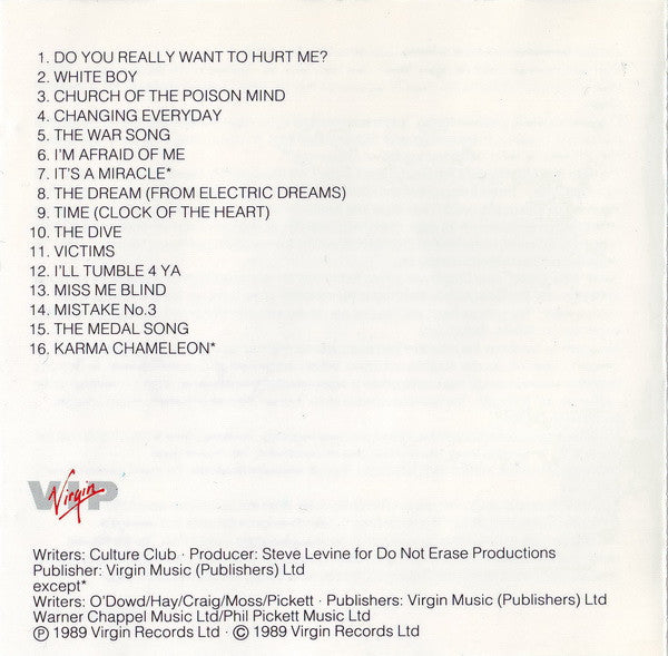 Culture Club : The Best Of Culture Club (CD, Comp)