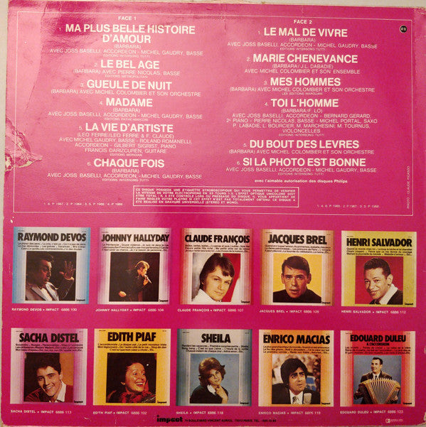 Barbara (5) : Barbara (LP, Comp, RE)