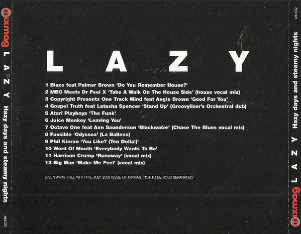 Steve Lindon : Lazy (CD, Comp, Mixed)
