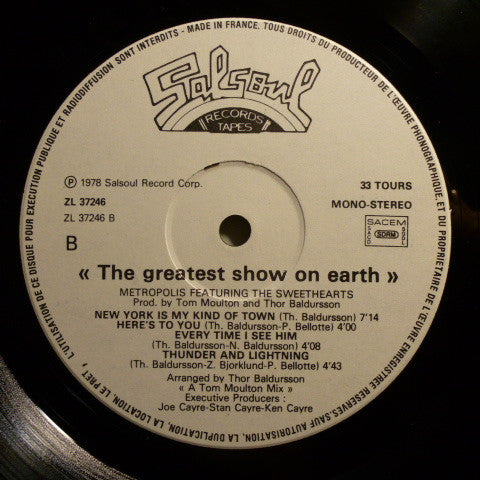 Metropolis (5) Featuring The Sweethearts : The Greatest Show On Earth (LP, Album)