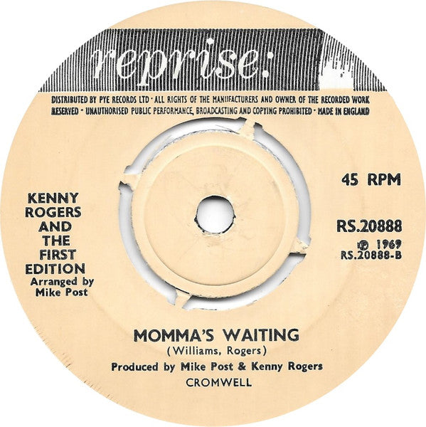 Kenny Rogers & The First Edition : Something's Burning (7", Single, 4 P)