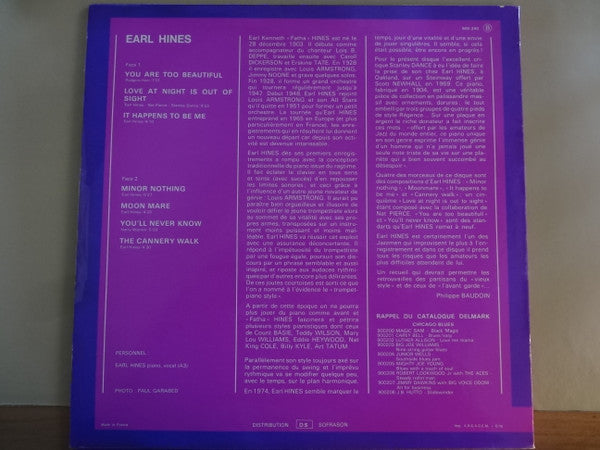 Earl Hines : At Home (LP, RE)